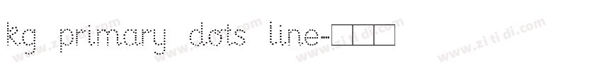 kg primary dots line字体转换